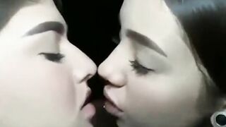 Lesbians: From neck to mouth to tongue #4