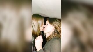 Lesbians: Making out in the car #2