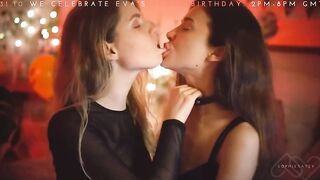 Lesbians: Just some girlfriends kissing. #1