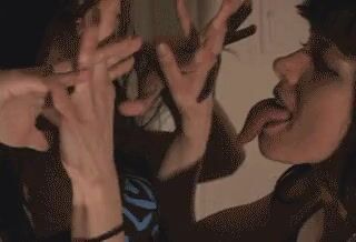 Jesus Christ! Look at her tongue!!!