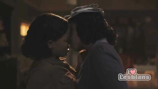 ilovelesbians: Chante Adams & Marinda Anderson (A League Of Their Own - s01e02) *NO MUSIC* #4